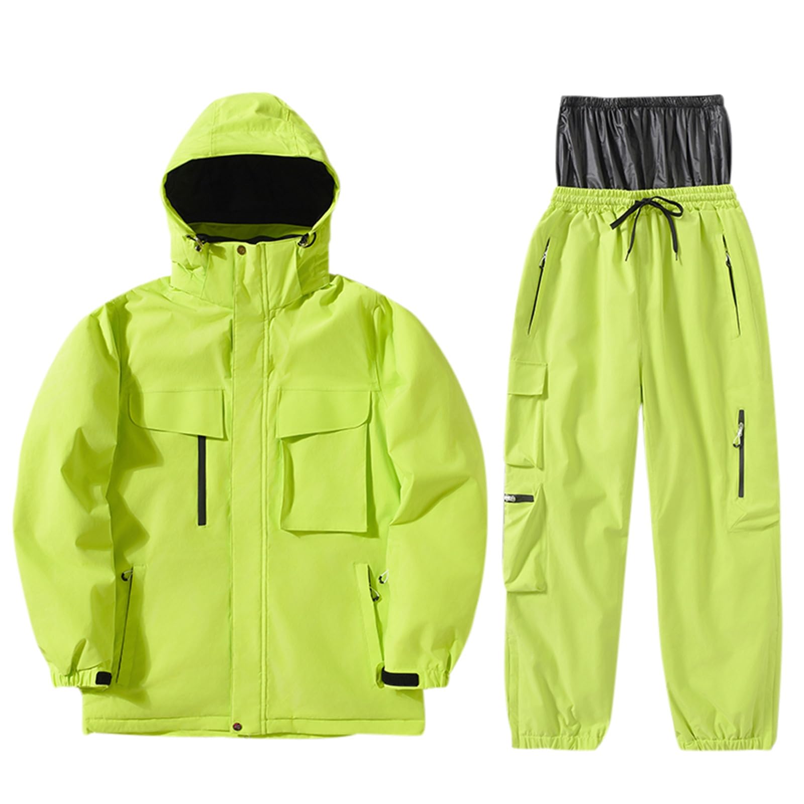 2025 Traje de nieve para hombre, conjunto de esquí impermeable, aislado a prueba de viento, chaqueta cálida de invierno + pantalón de nieve, equipo de senderismo, para snowboard, escalada