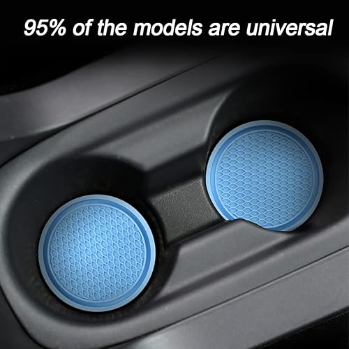 Miniatura 4 de Paquete de 4 portavasos para automóvil, 2.75 pulgadas de diámetro, antideslizante, universal, duradero, adecuado para la mayoría de interiores de