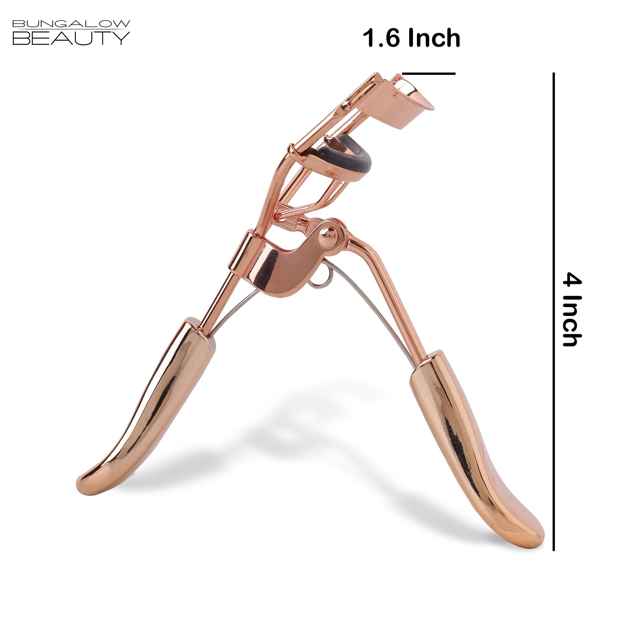 BUNGALOW BEAUTY Professional Quality Eyelash Curler for Women, Easy to Use, Safe and Effective, California Proposition 65 listed - Lead free | Cadmium Free | Phthalates Free 4