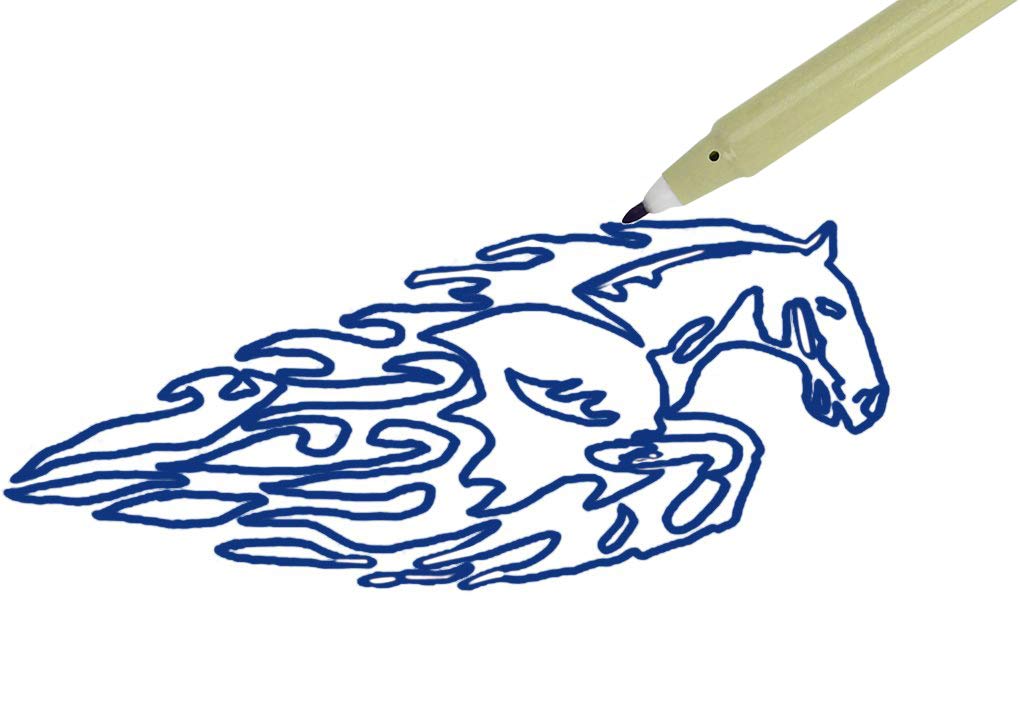 水性インク 青 マーカー Amazon.co.jp: 水性 マーカーペン 黒/青 12本セット 水性ペン