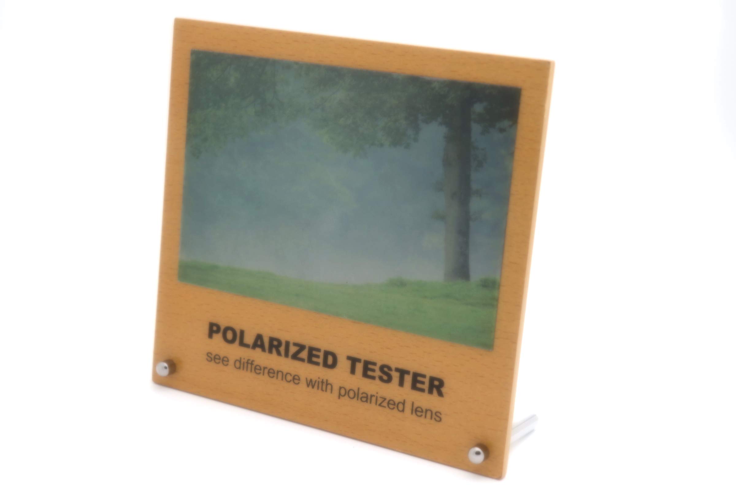 COLOR VIPER Polarized Tester Test Your Sunglasses Polarized Lens 5.5"X6.5" (BLACK, Real Wood/Color Deer PL/WDP Buck)