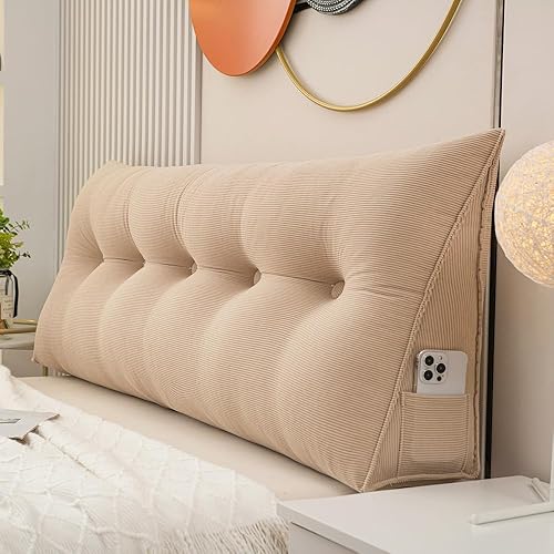 Almohada de cuña para cabecero, almohadas decorativas para cabecera de cama, almohada de lectura, almohada de cuña de lujo, almohada de cabecera