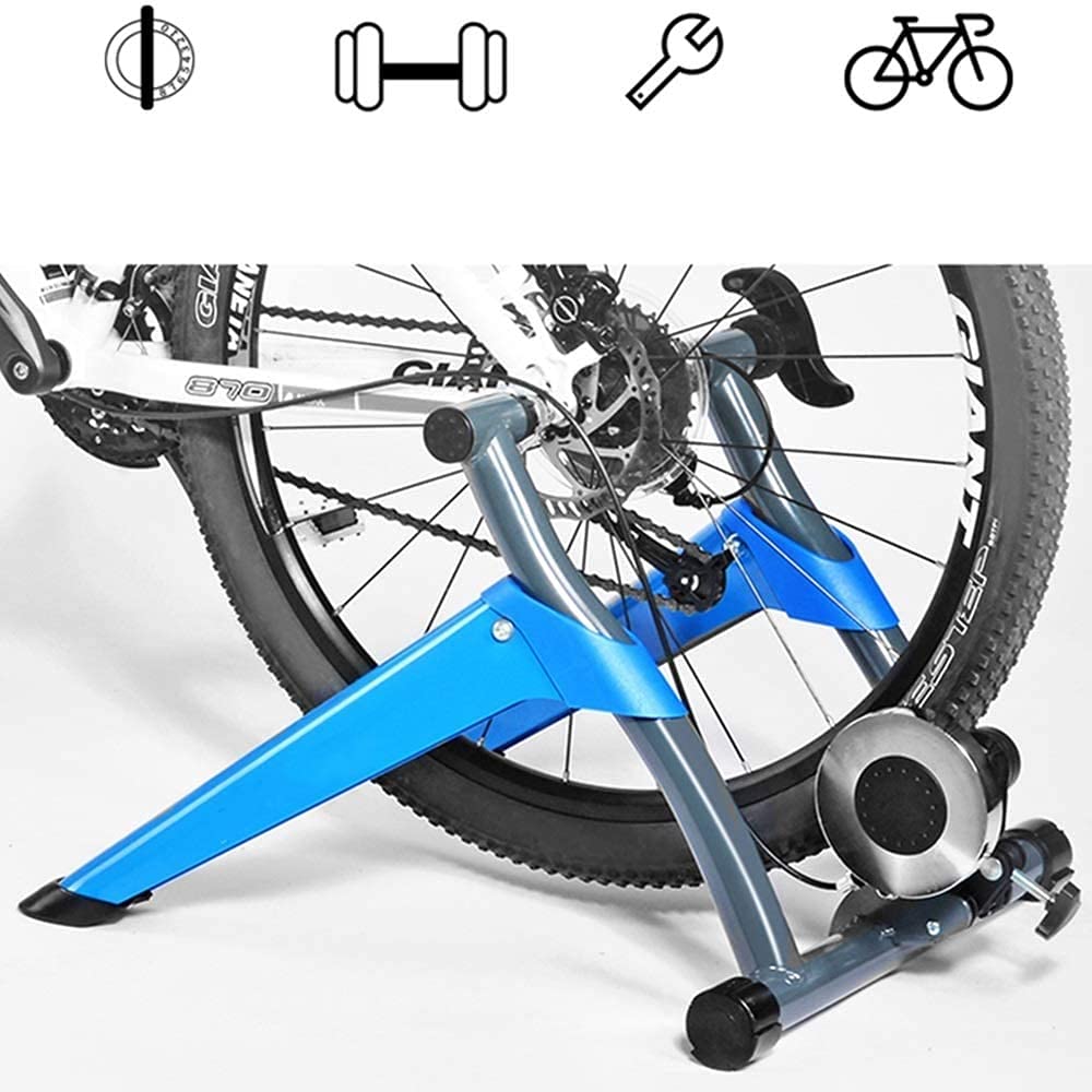 Indoor Bike Trainer Indoor Eexercise Bicycle Bicycle Magnetic Trainer Stand 8 Livelli Resistenza Magnetica Cavo Controllo Filo Desercizio per Bicicletta