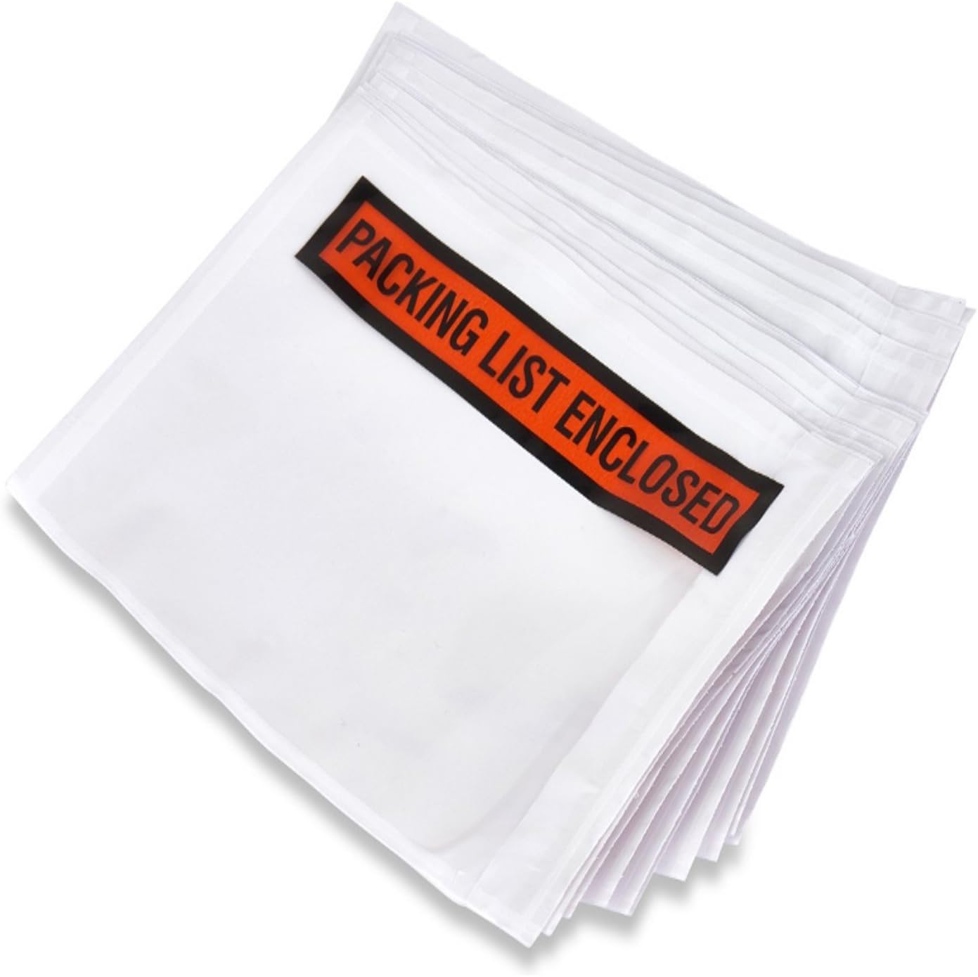 SALES4LESS - Packing List Envelopes, Adhesive Invoice Enclosed Pouches for Secure Document Attachment, 4.5 x 5.5 in (200 Pack)