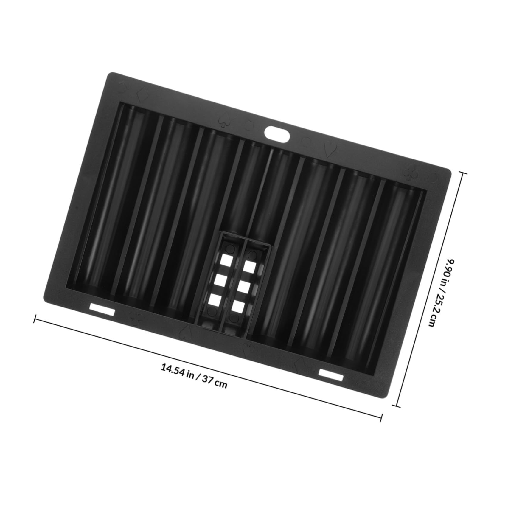 jojofuny Transparente Multifunktionaler für Design Poker Nutzung und Acryl Spielkarten Kasten mit Einzigartigem mit 350 Chips Kapazität Brettspiele