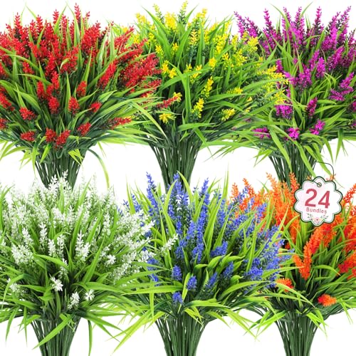 Ouddy Decor assorted artificial lavender flowers