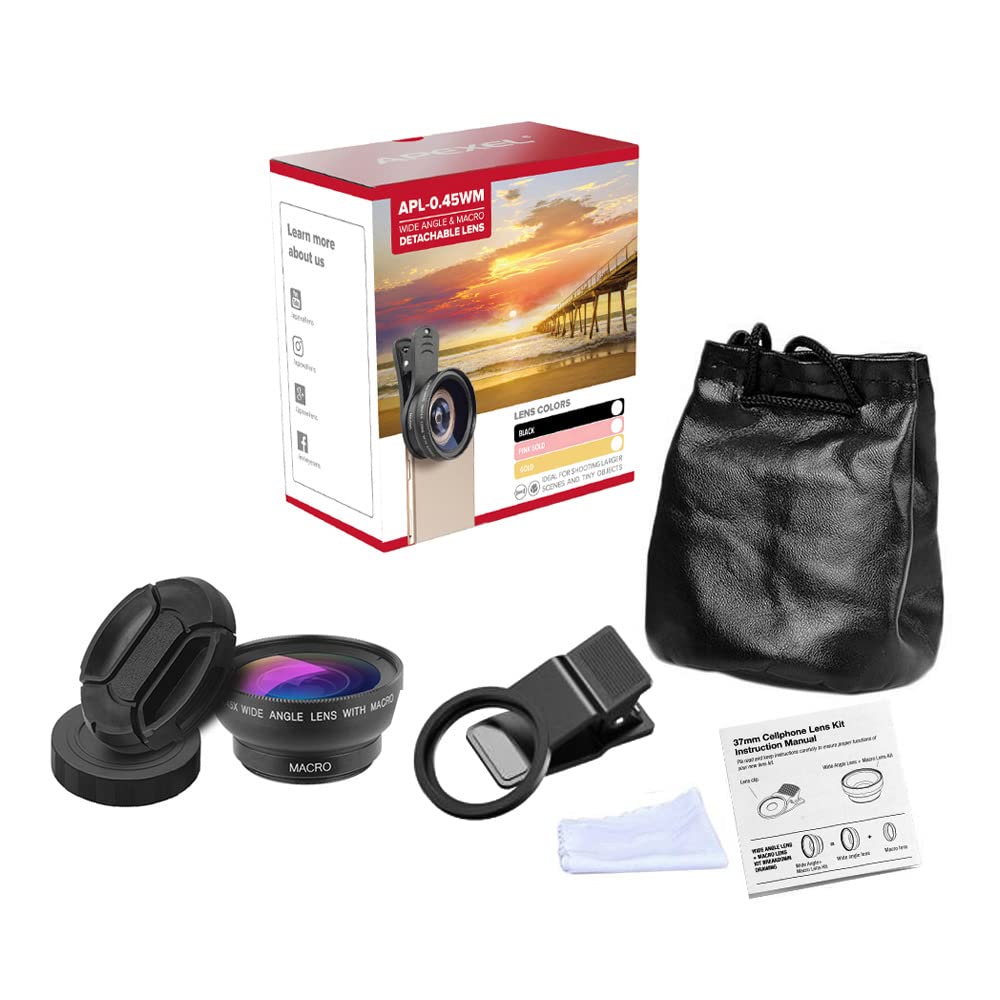 Kit Obiettivo Universale Per Smartphone – Grandangolo 0.45x E Macro 15x, Con Clip, Per Foto Creative In Viaggio - 2