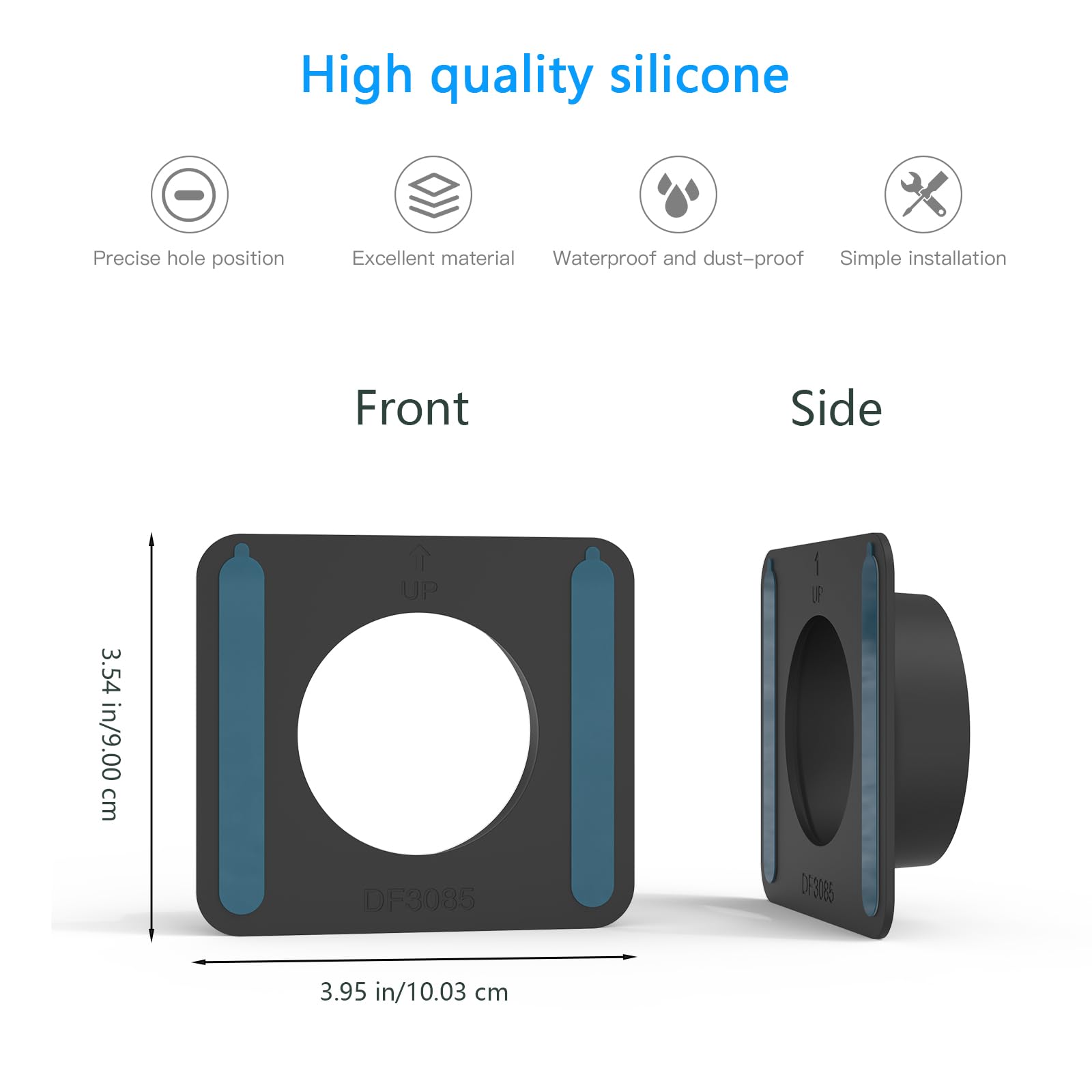 Adhesive Window Mount Bracket for Google Nest Cam Indoor(Wired)-2nd Gen Camera, No Screws Self-Adhesive Easy Installation Glass Window Mounting (1-Pack，Black)