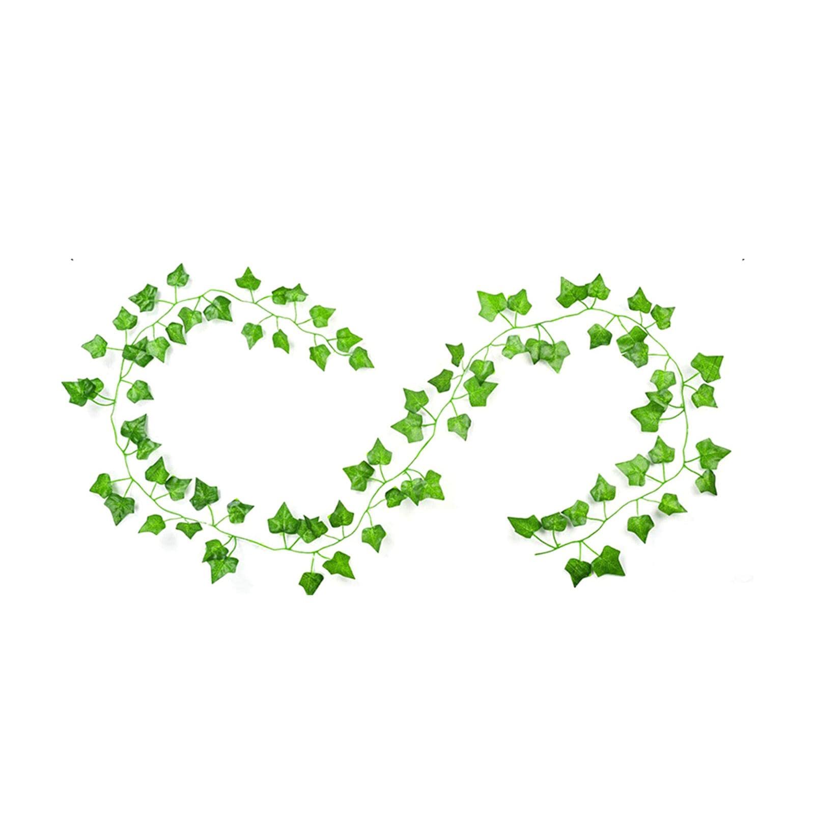 2.2M Fake Ivy Leaves,Ivy Garland Fake Vines -1pcs Plants Hangings Vine Plant for Wedding Garden Wall Decoration, Artificial Garland