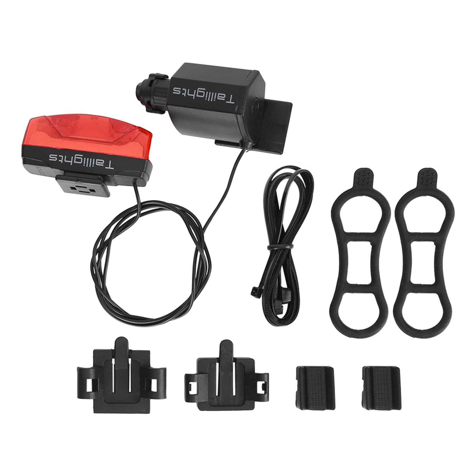 Gavigain Bicycle Tail Light, Red Back LED Warning Flashlight, Magnetic Induction Self Generating Electricity Mountain Bike Taillight, Easy Mount