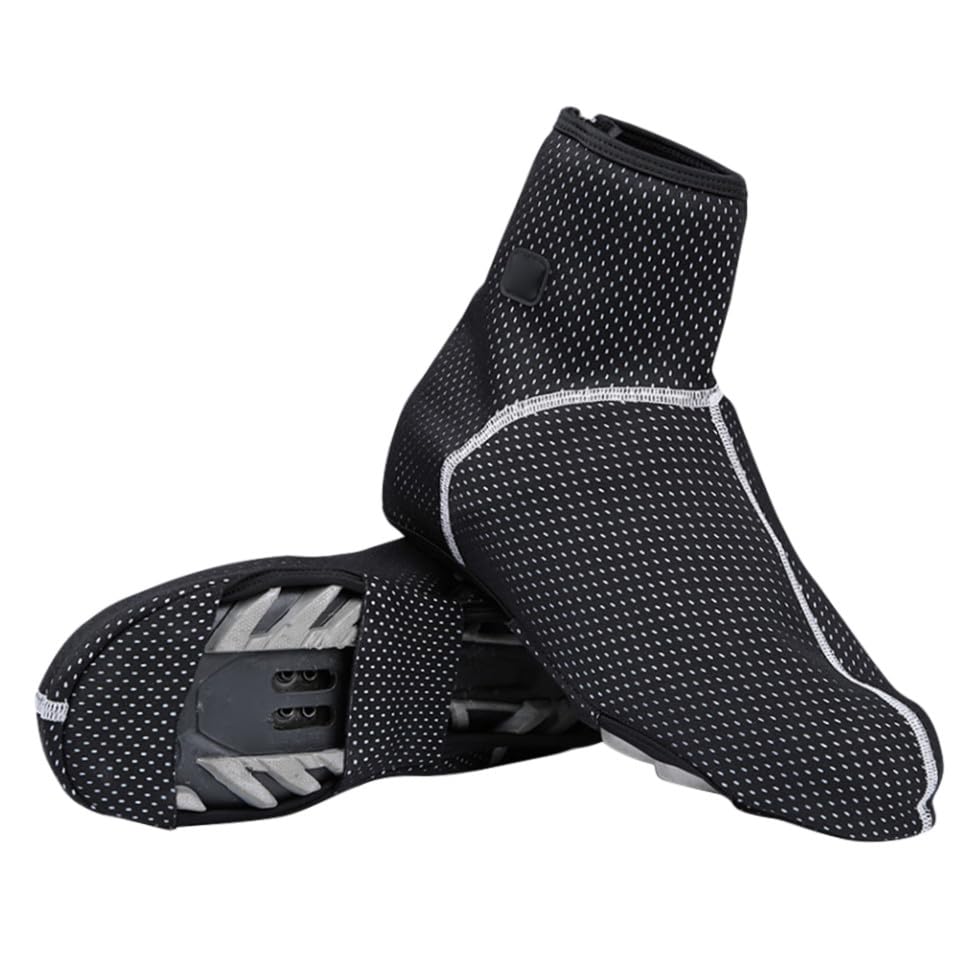 Couvre-chaussures cyclisme imperméable Happyyami noir - 6
