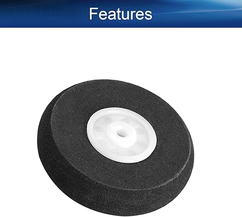 Miniatura 3 de Yinpecly Rueda de coche RC de 1.575 x 0.122in de diámetro x SD), llantas de esponja para auto a control remoto para bricolaje, coche, camión, barco,