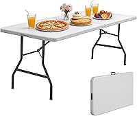 Vista 14 de ZENY Mesa plegable portátil de 3 pies, mesa de picnic para interiores y exteriores, mesa de plástico para cenar
