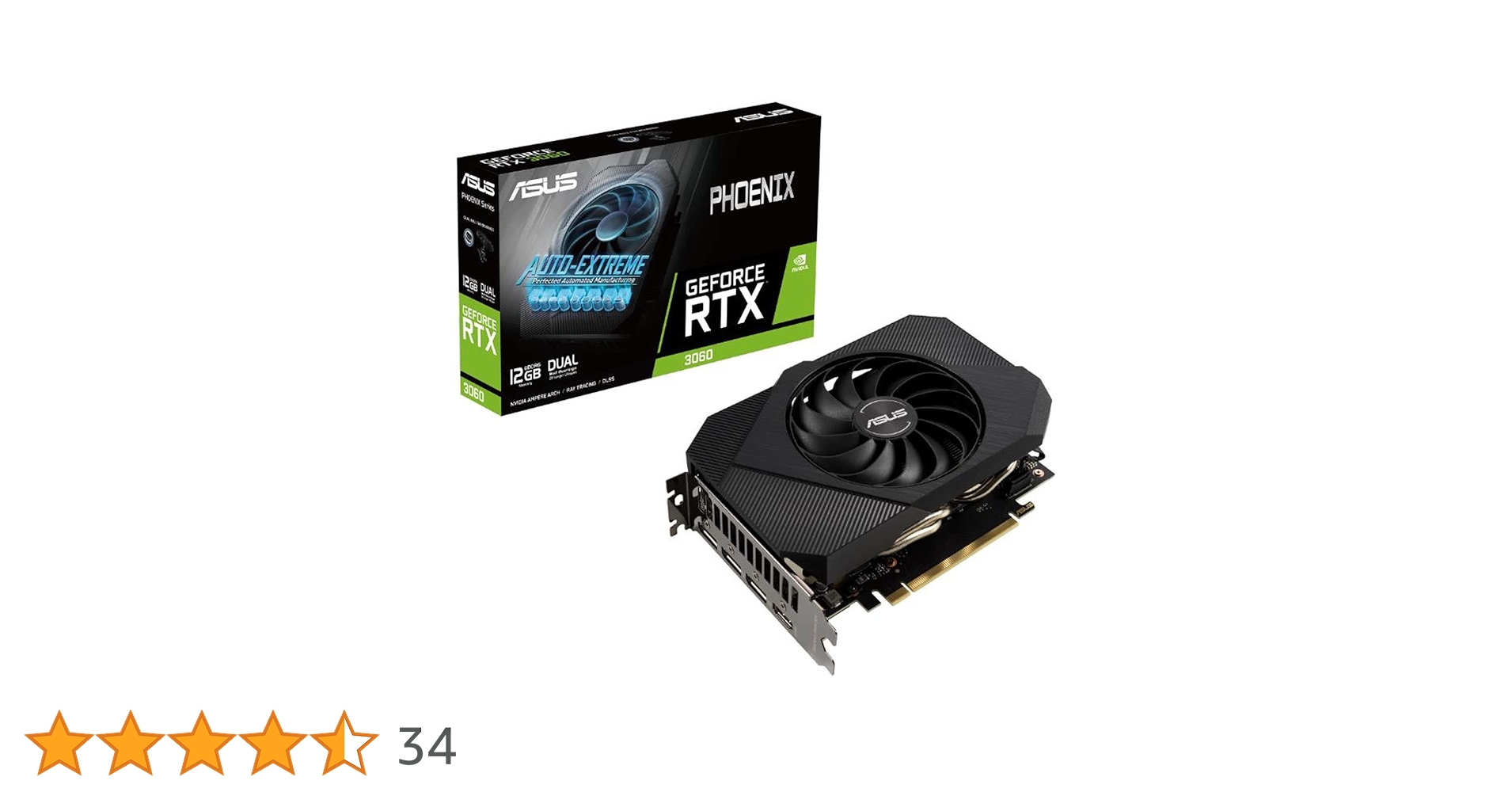 Amazon | ASUSTek RTX3060 搭載 シングルファン 12G PH-RTX3060