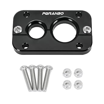 01232023 Firewall Pass Through for Holley Terminator X Max Eliminates Gromet in fire Wall- Bulkhead Wiring Harness Black