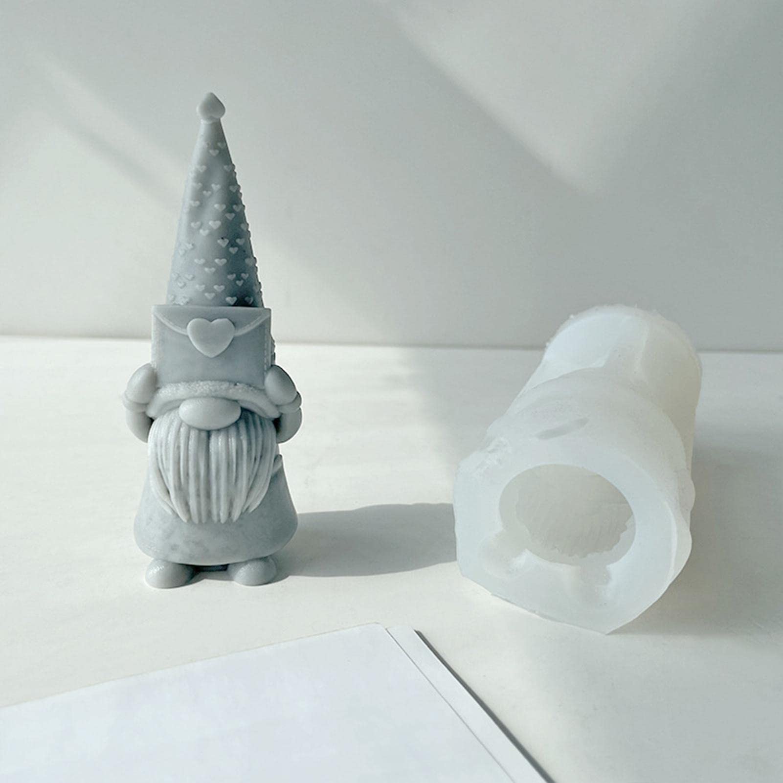 Moule à Savon Artisanal Nain - Pour Chocolat, Gelée, Bonbons, Savon, Décoration Festive Moule Silicone Noël