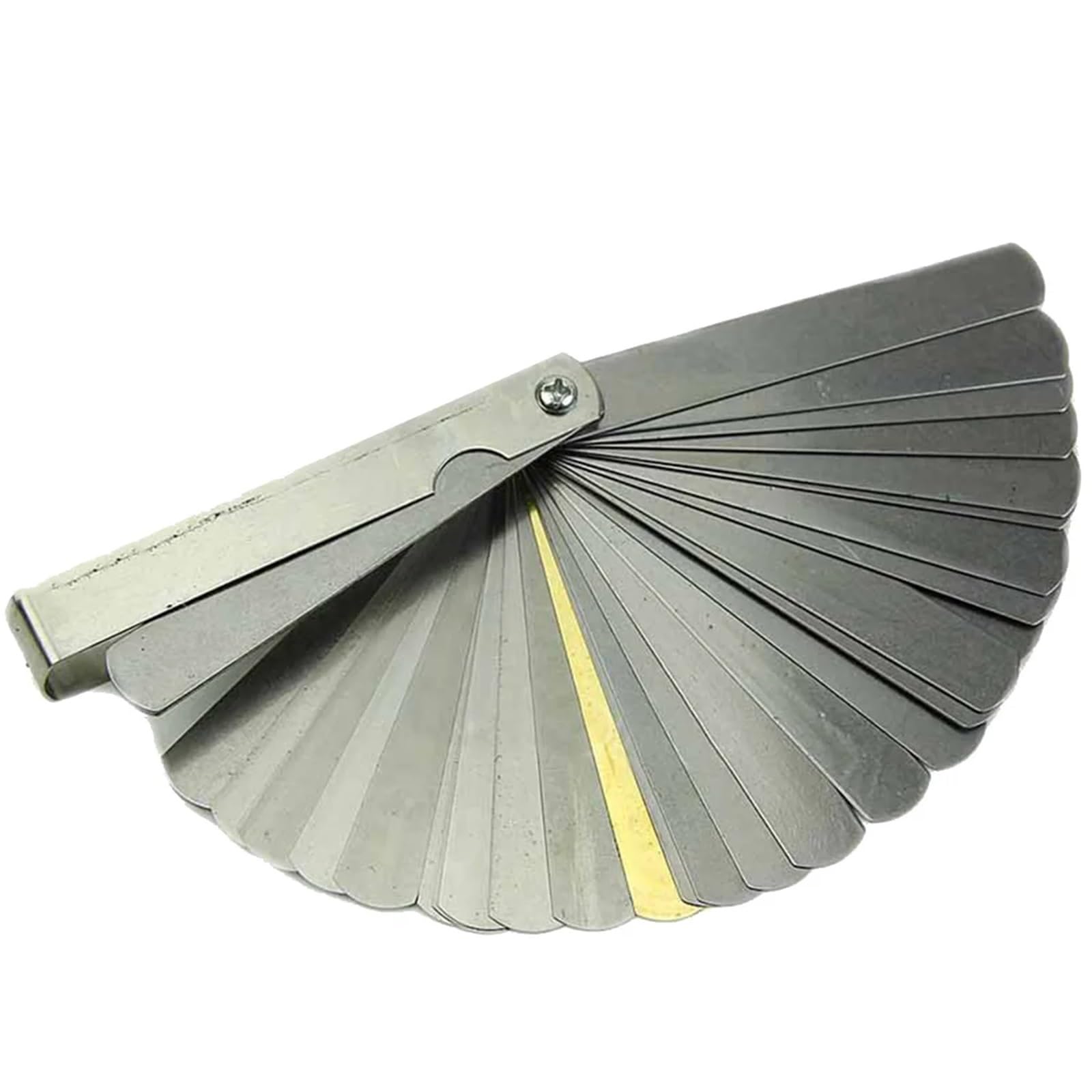 EDEDE Lame Spessimetro, Calibro di Spessore a 32 Piastre in Acciaio Inossidabile, Calibro di Spessore Combinato a Doppia Lettura da 0,04 mm a 0,88 mm di Spessore