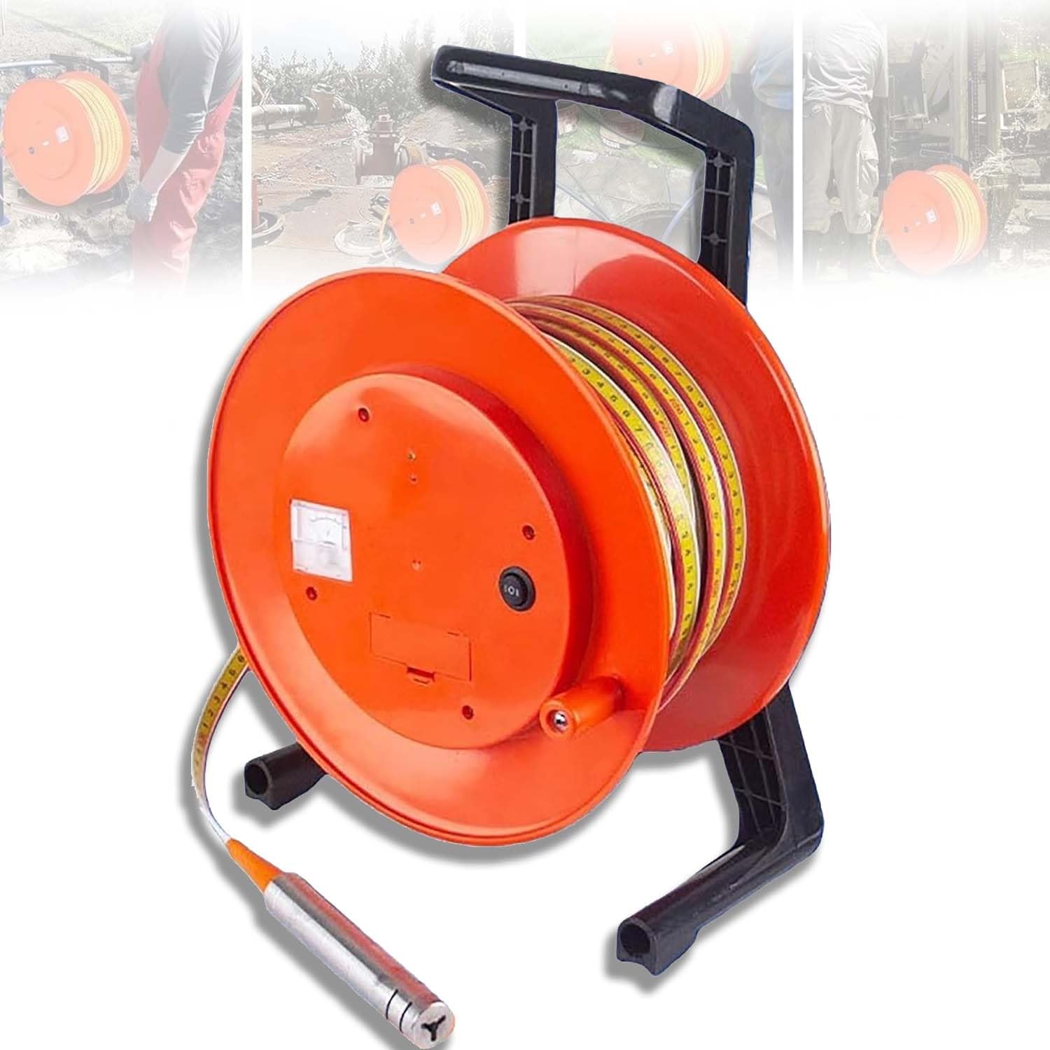 Jauge de profondeur d'eau de puits avec sonde inox pour forage de 10 à 300m