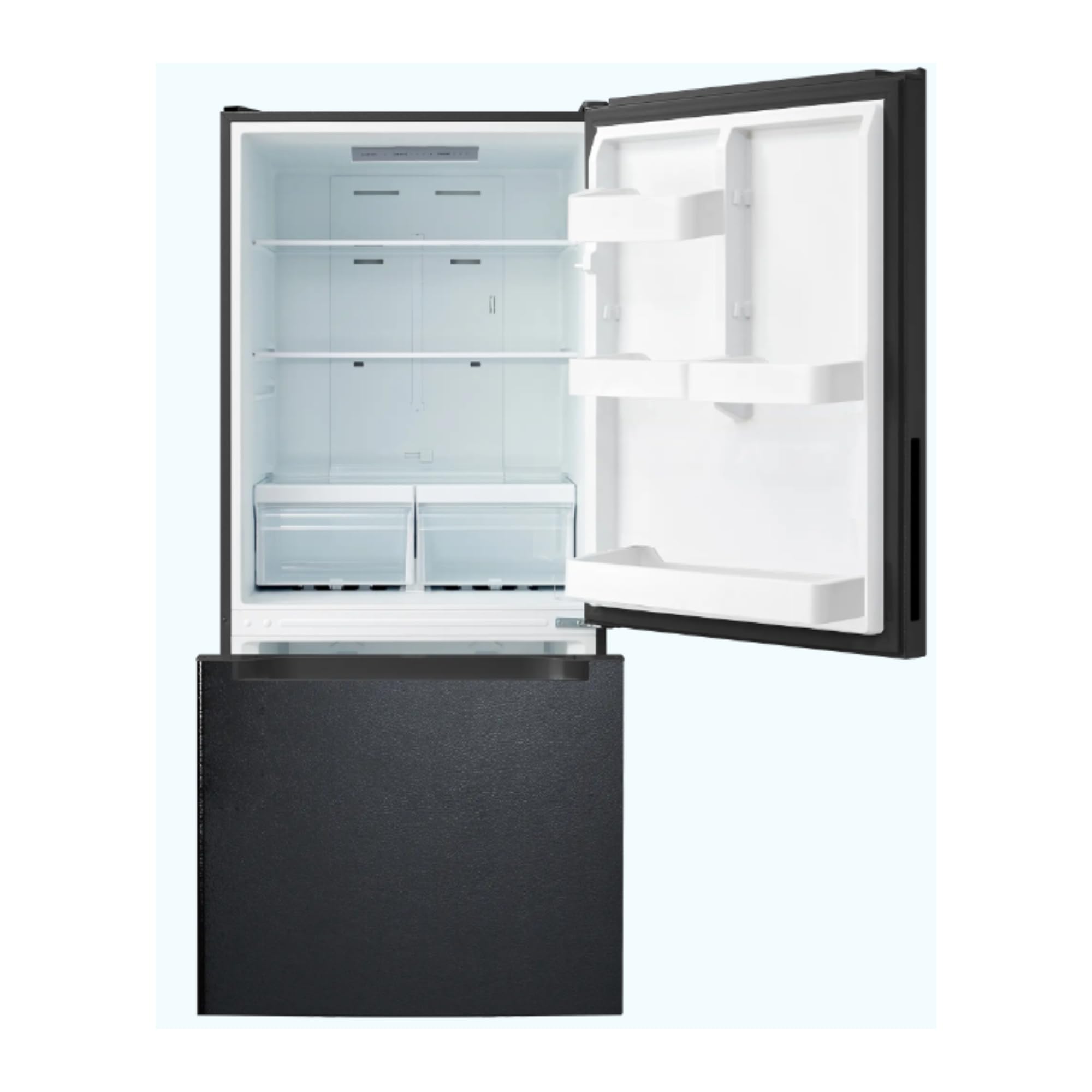 Element 18.7 cu. ft. Refrigerator - Black, Bottom Freezer on Fridge.com