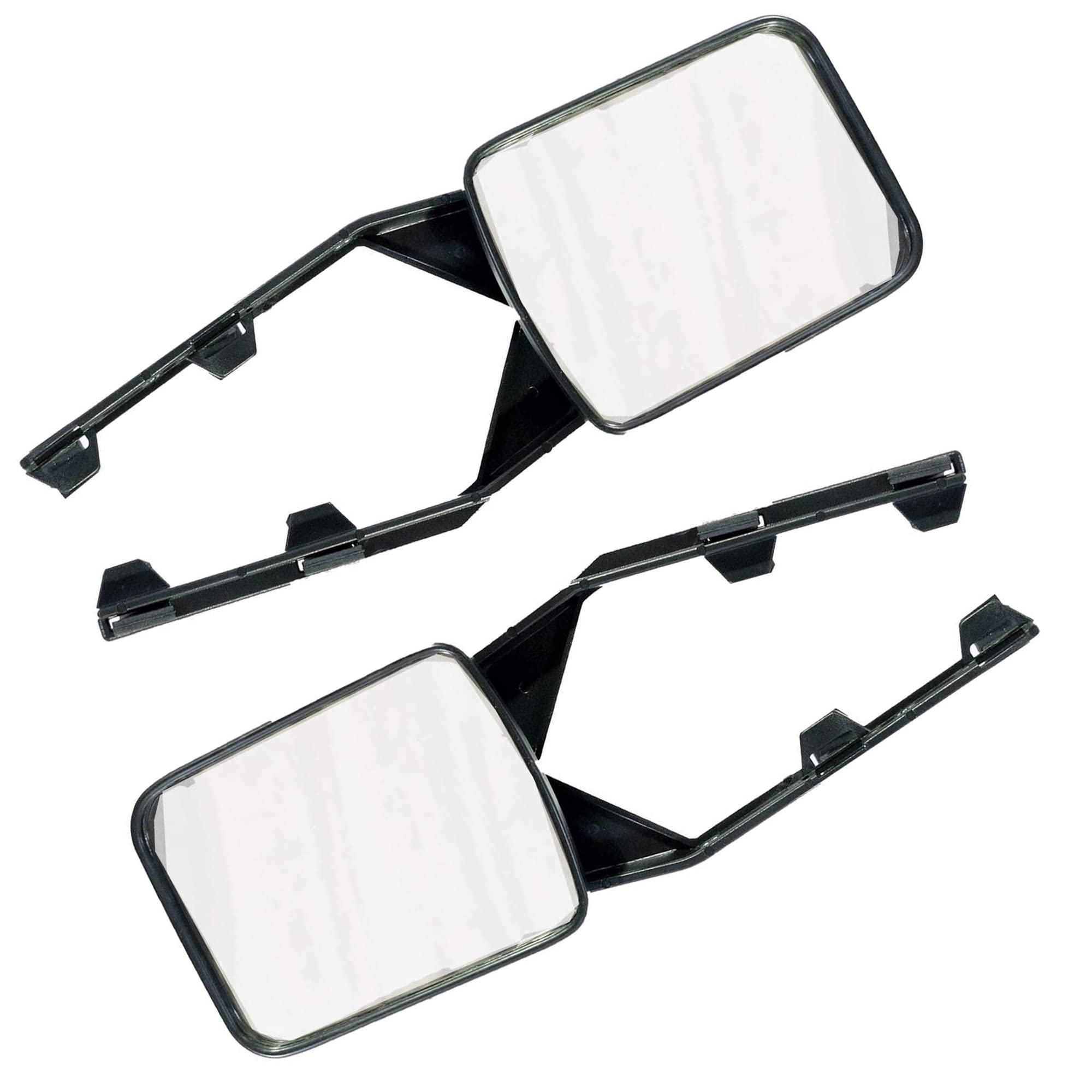 UKB4C Pair of Convex Towing Mirrors, Two Universal-Fit Caravan or Car Extension Towing Mirrors, Convex Caravan Mirrors, Caravan Accessories