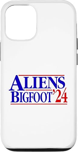 Funda divertida para iPhone 13 Pro Aliens  Bigfoot '24 para presidente político 2024