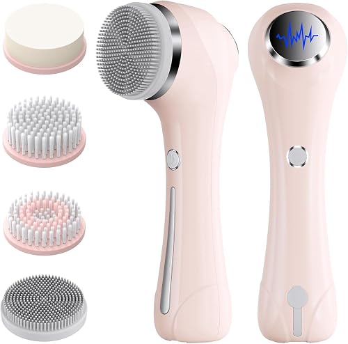 Brosse de nettoyage du visage électrique 2 en 1, étanche Rkdely