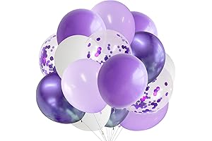ANSOMO Purple Latex Balloons Party Decorations