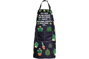 PXTIDY Plant Lover Gifts Gardener Apron: Succulent Gardens & Plants Gifts Idea for Women