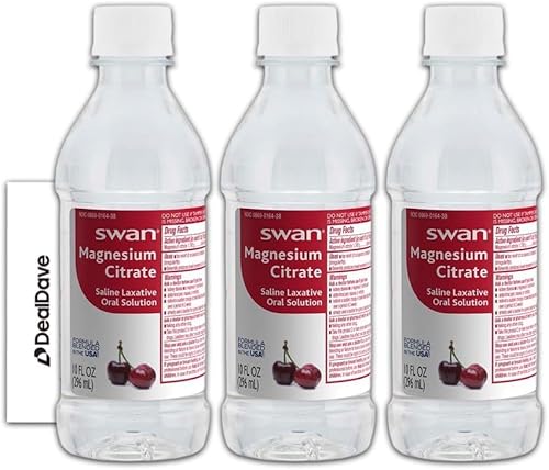 Miniatura 2 de Solución oral de citrato de magnesio de cisne, 10 onzas (paquete de 3), sabor a cereza