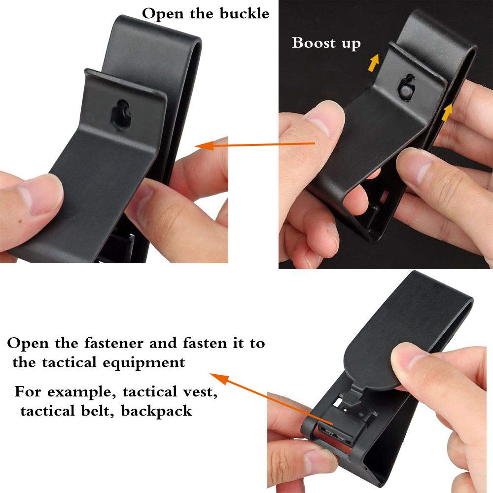 WarmHeartting Tactische Headset Hang Gesp Haak Clip Klem Voor