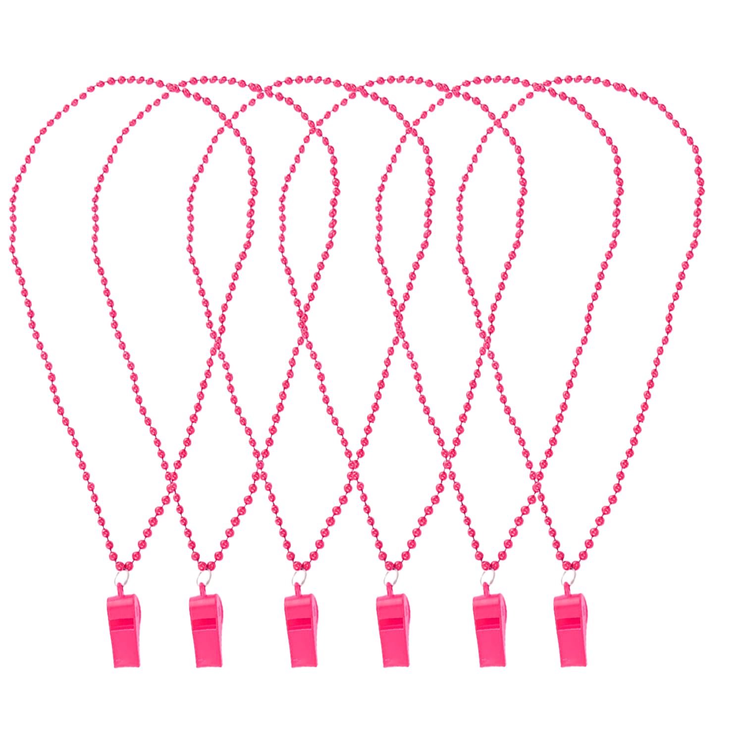 Bohue 6pcs Hen Party Hottie Whistle Pink Plastic Whistle Girl Night Bachelor Party Decoration Novelty Accessories for Hen Night