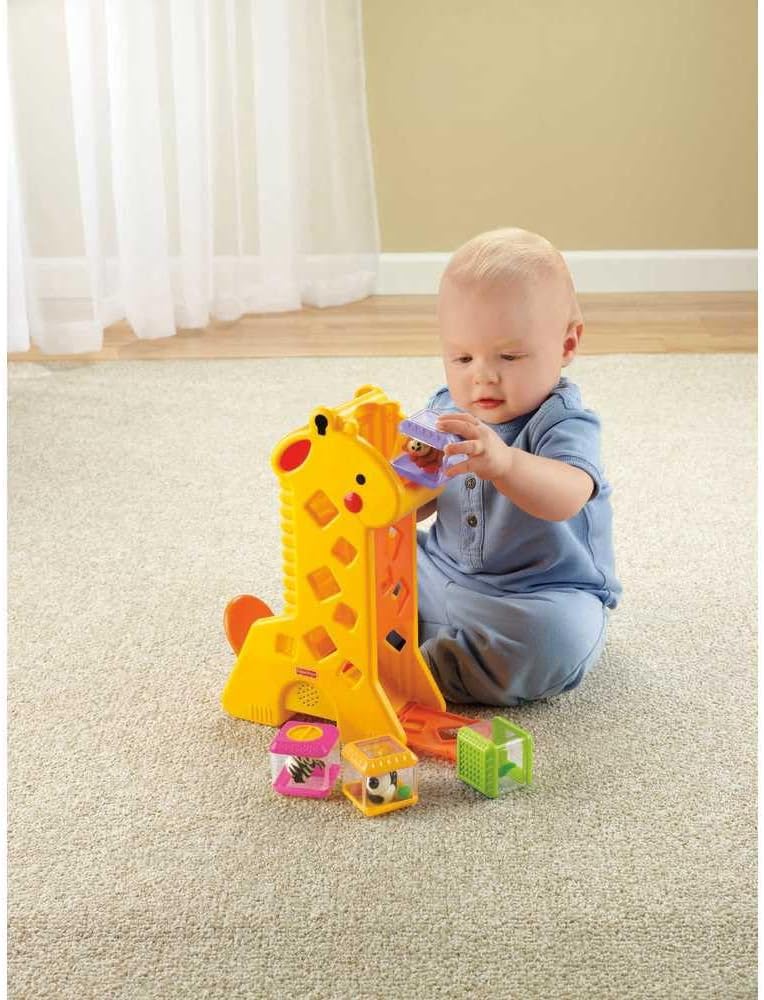 Fisher-Price Brinquedo para Bebês Girafa com Blocos para crianças a partir de 6 meses