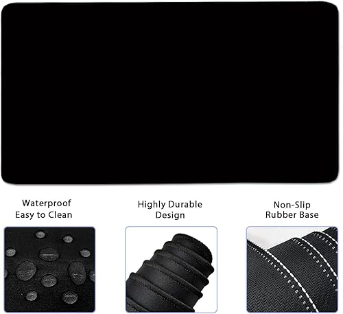 Miniatura 2 de Alfombrilla ergonómica grande para mouse y reposamuñecas para teclado, almohadilla de escritorio para teclado y mouse, alfombrilla de mouse grande 4