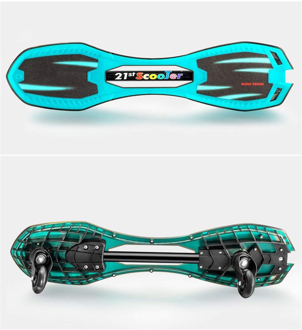 Bordo del serpente Bordo del pattino Bordo di vitalità Bordo del camuffatore per onda Waveboard Esperienza Principiante Bambini Bordo flash a due ruote resistente all'usura Unisex, Adulto, Bambini