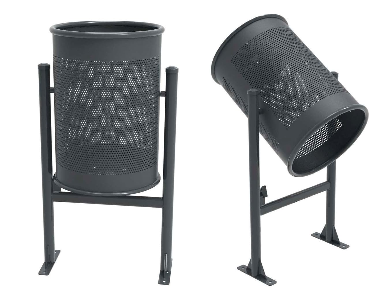 Papelera de Acero Abatible - 60 litros de capacidad