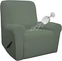 Vista 39 de Easy-Going - Funda 100 % impermeable doble para sofá reclinable, diseño jacquard, en 1 pieza, a prueba de derrames, para niños, mascotas, perros