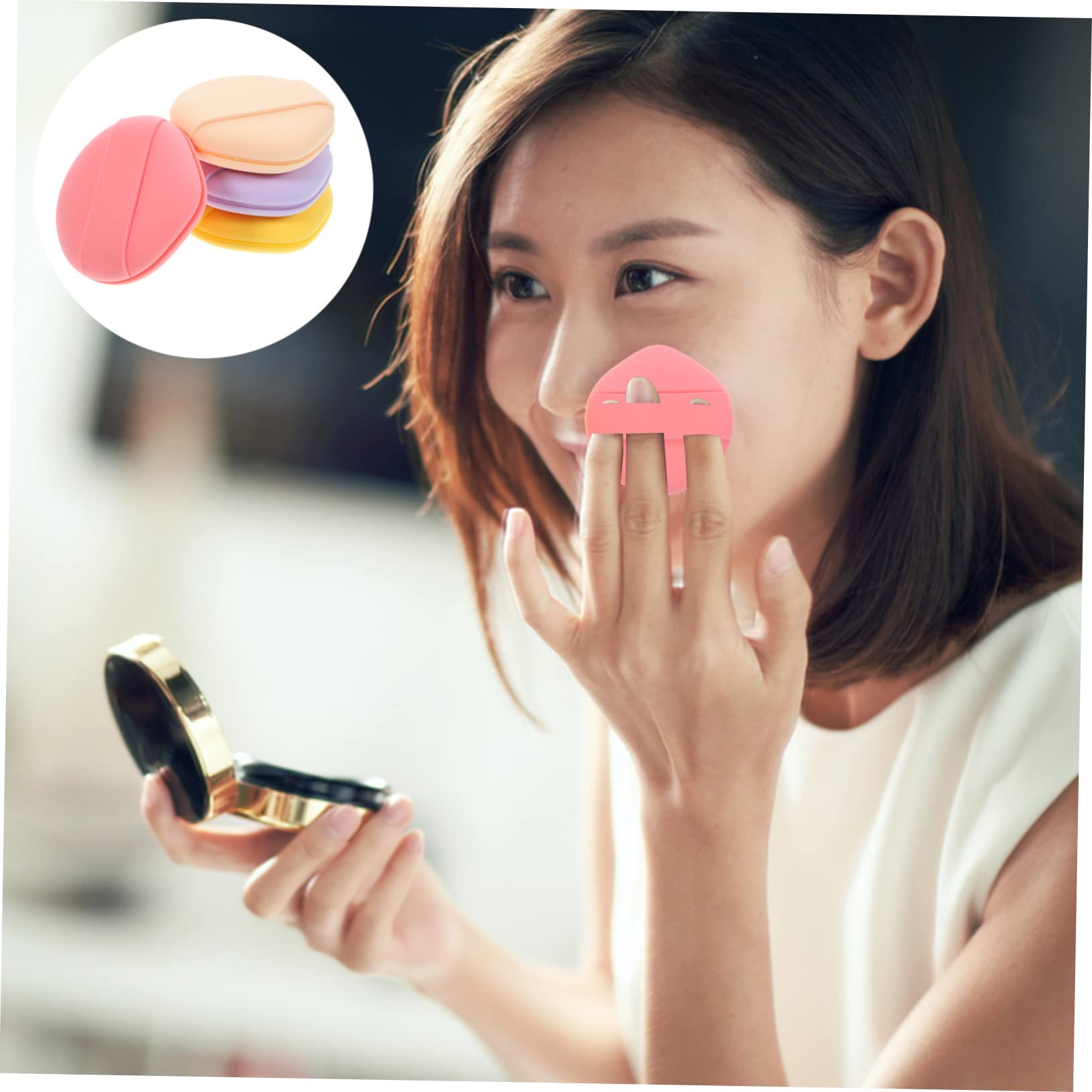 FRCOLOR 16stücke Makeup Schwämme Doppelseitige Hautfreundliche Puder Und Foundation-schwämme Für Makelloses Finish Für Flüssige Und Pudrige Wiederverwendbar Und Leicht Zu Reinigen