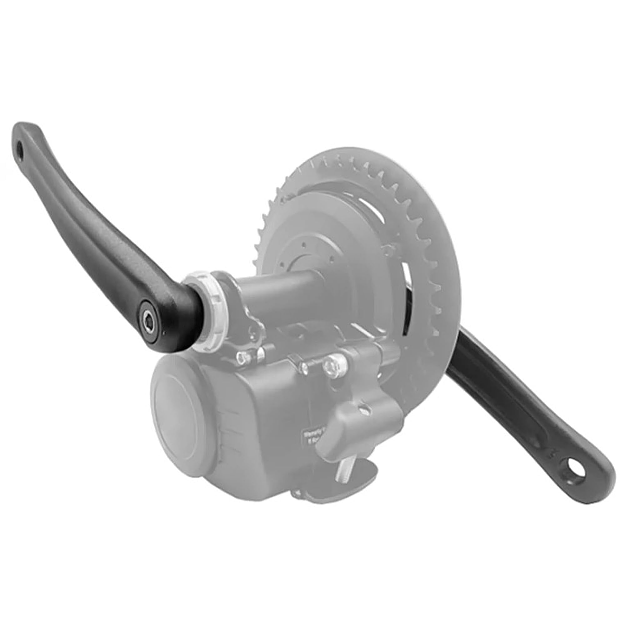 Manivelle de vélo - 170 mm - Bras de manivelle de vélo - Bras gauche - Trou rhombique - Manivelle de manivelle de vélo pour vélo, VTT, vélo de route (gauche x droite)
