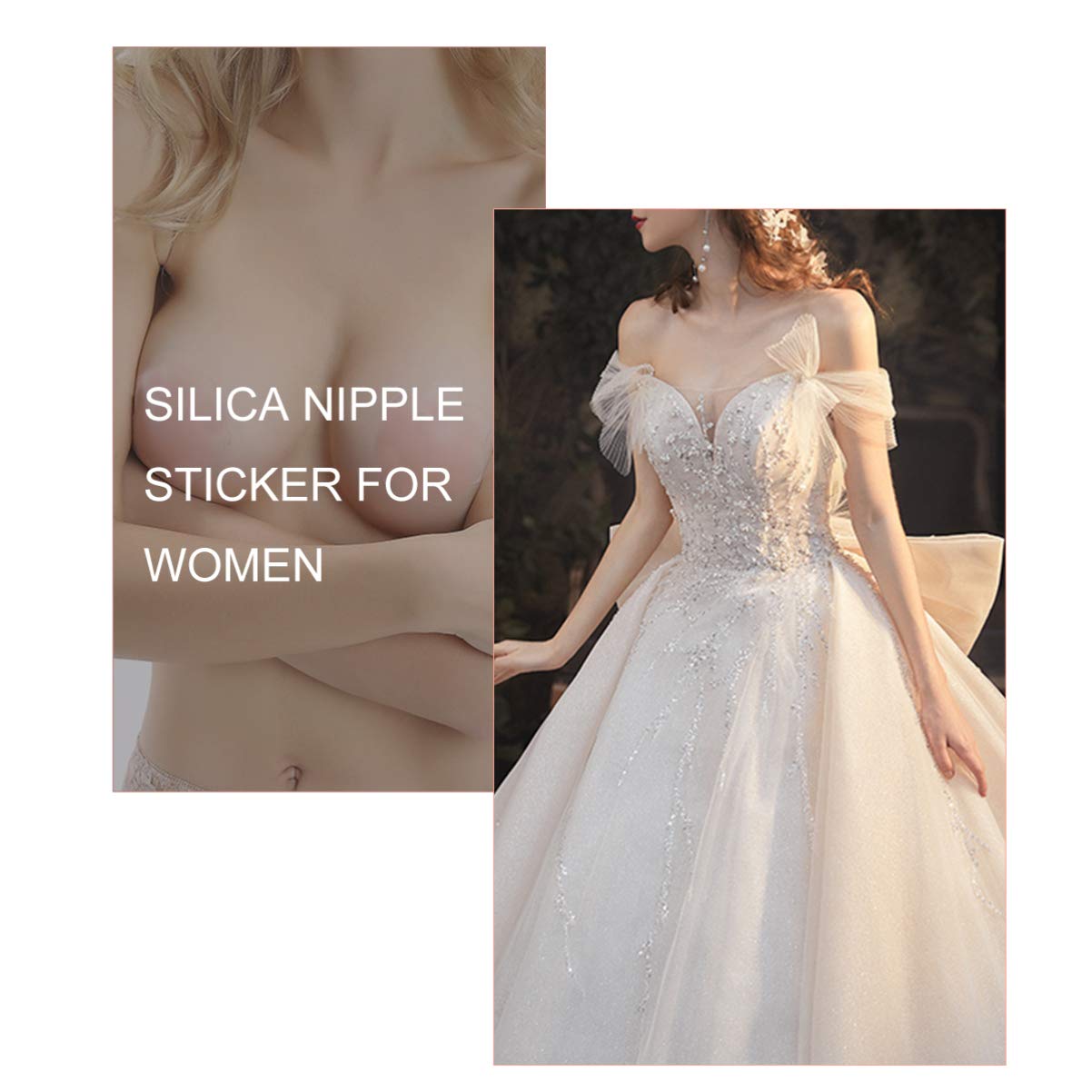 SOIMISS 36piezas Almohadillas De Reutilizables Para Pechos Para Mujeres Con Caja Impermeables y Antideslizantes Para Ropa Sin Espalda Tirantes