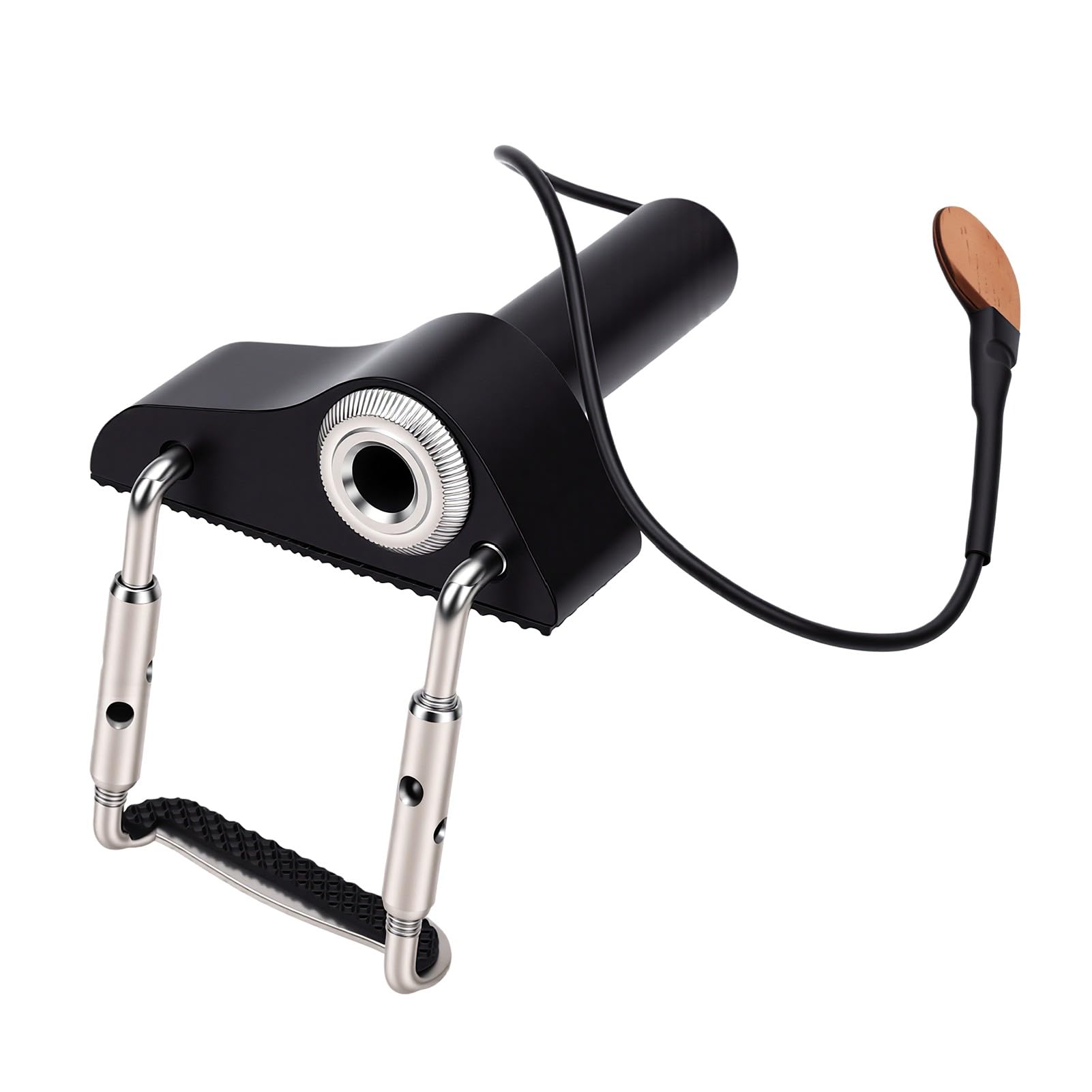 Capteur Piézo-électrique de Contact pour Violon avec Coussinet en | Construction en Bois et Métal PP, Diverses Compatibilités pour Violons, Installation Facile du Cric sur le Bloc d'angle.