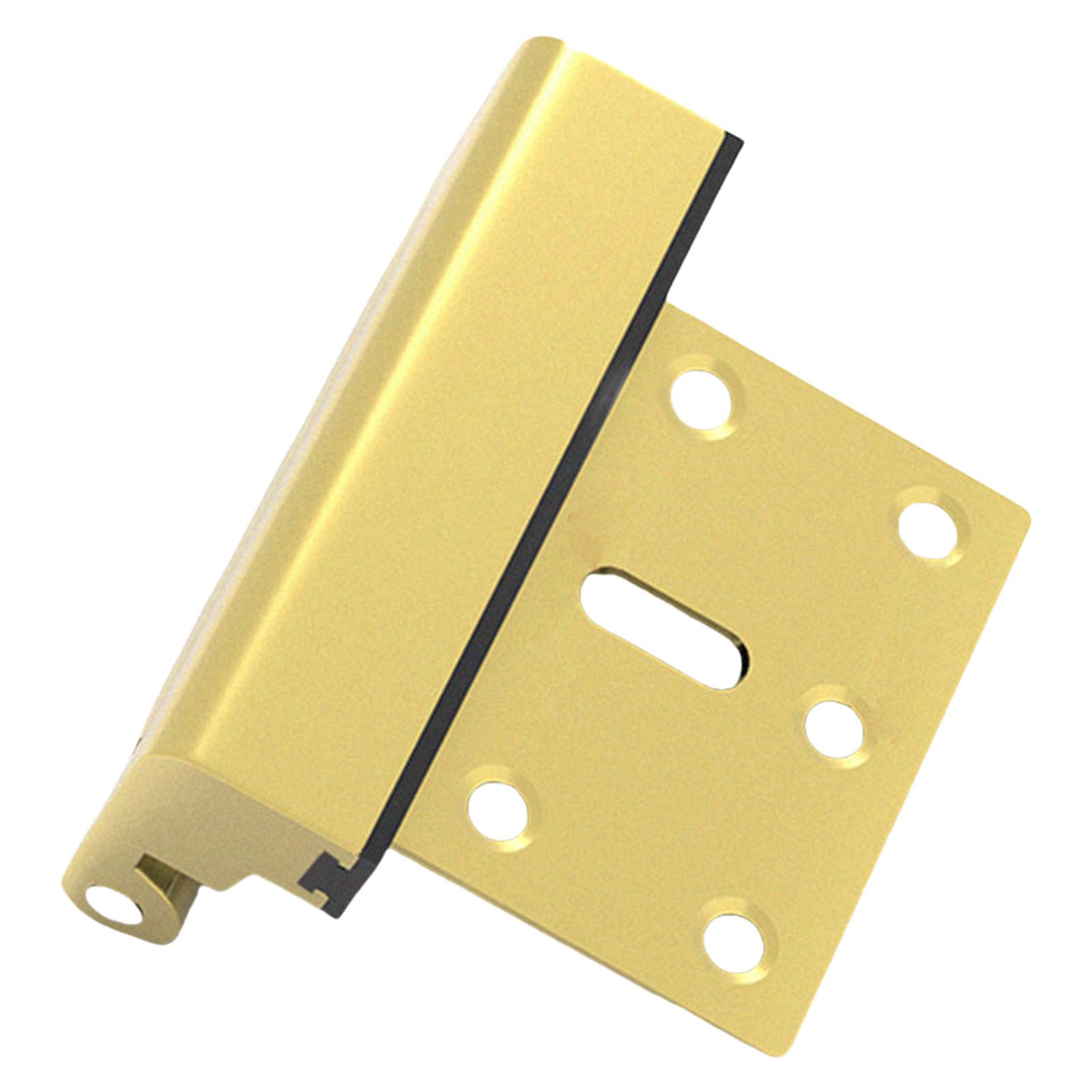 Maouira Gold Home Security Door Lock Reinforcement Aluminum Alloy Hinge Bolts Night Universals Device Universals Device For Inward Swinging