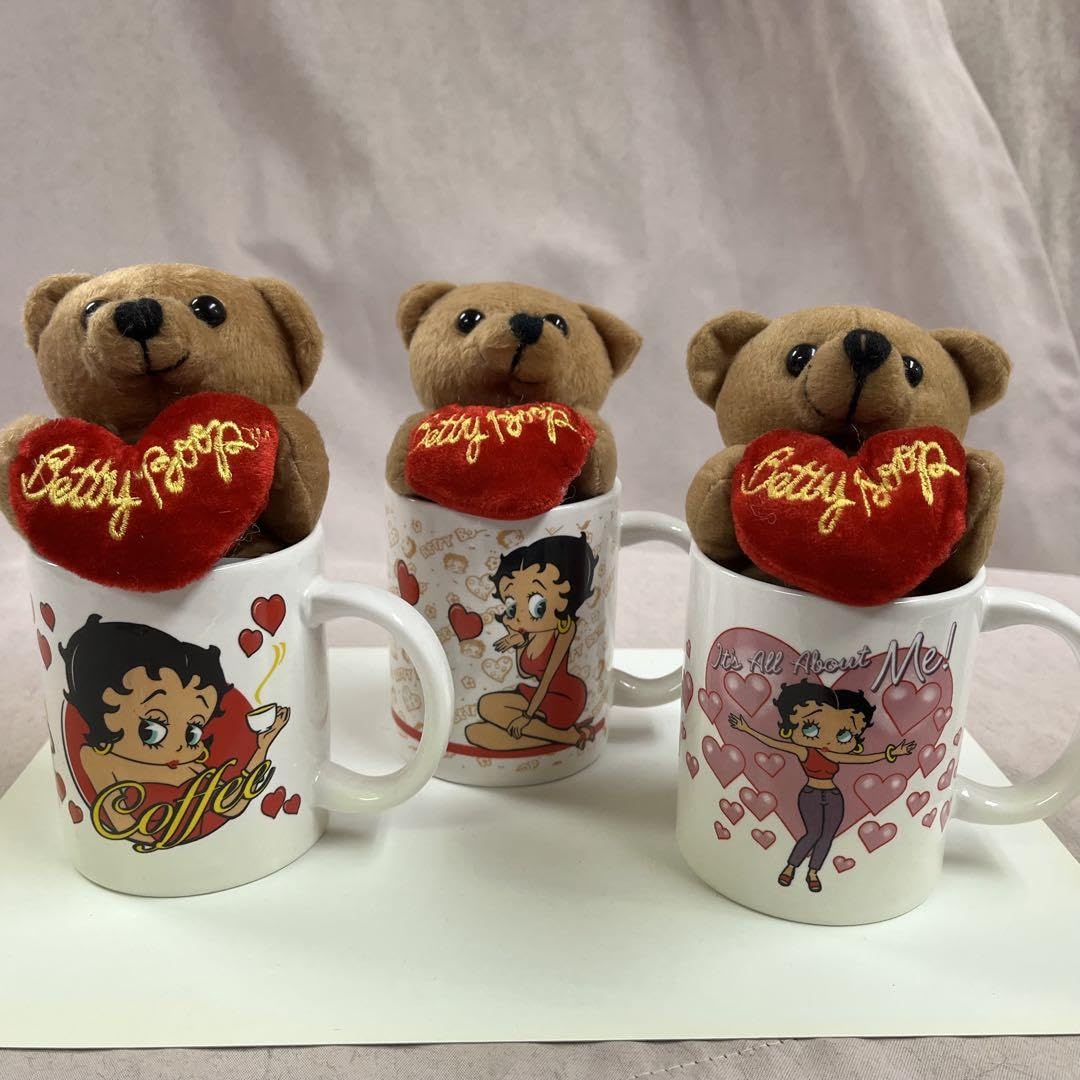 Amazon.co.jp: ベティちゃんクマ付きマグカップ3個セット : Home & Kitchen