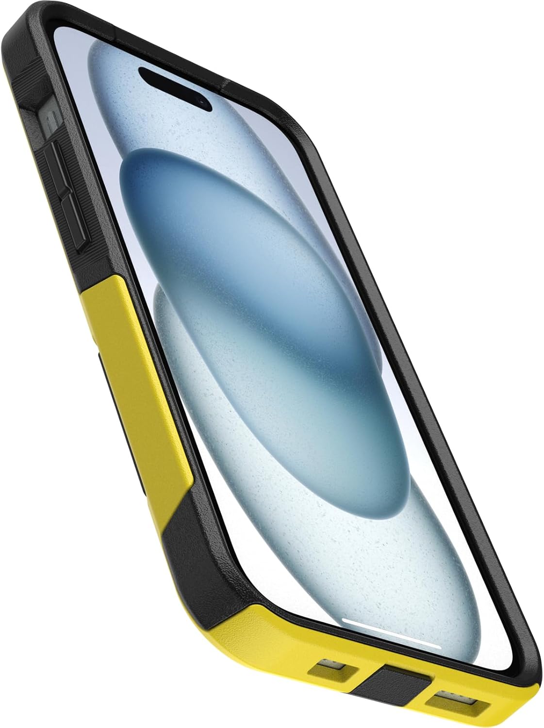OtterBox iPhone 15, iPhone 14, & iPhone 13 (Only) - Commuter Series Case - Night (Black & Yellow) - Slim & Tough - Pocket-Friendly - with Port Protection - Non-Retail Packaging