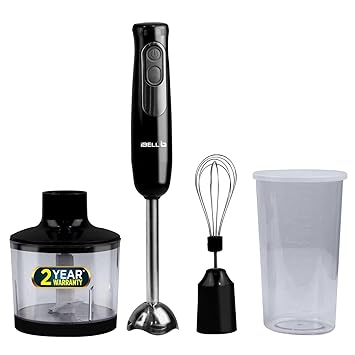 iBELL 500J, Hand Blender with 500W Power, Whisker/Beater/Smoothie maker, Immersion Blender and Vegetable Chopper Electric Cream Maker, and 600ml Container