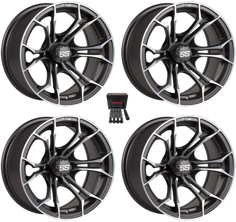 GTW Spyder - Ruedas para carrito de golf (14 pulgadas), color gris