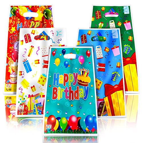 16-tlg. Geschenktüten-Set Für Kindergeburtstage - Bunte Party-Tüten 21x15cm