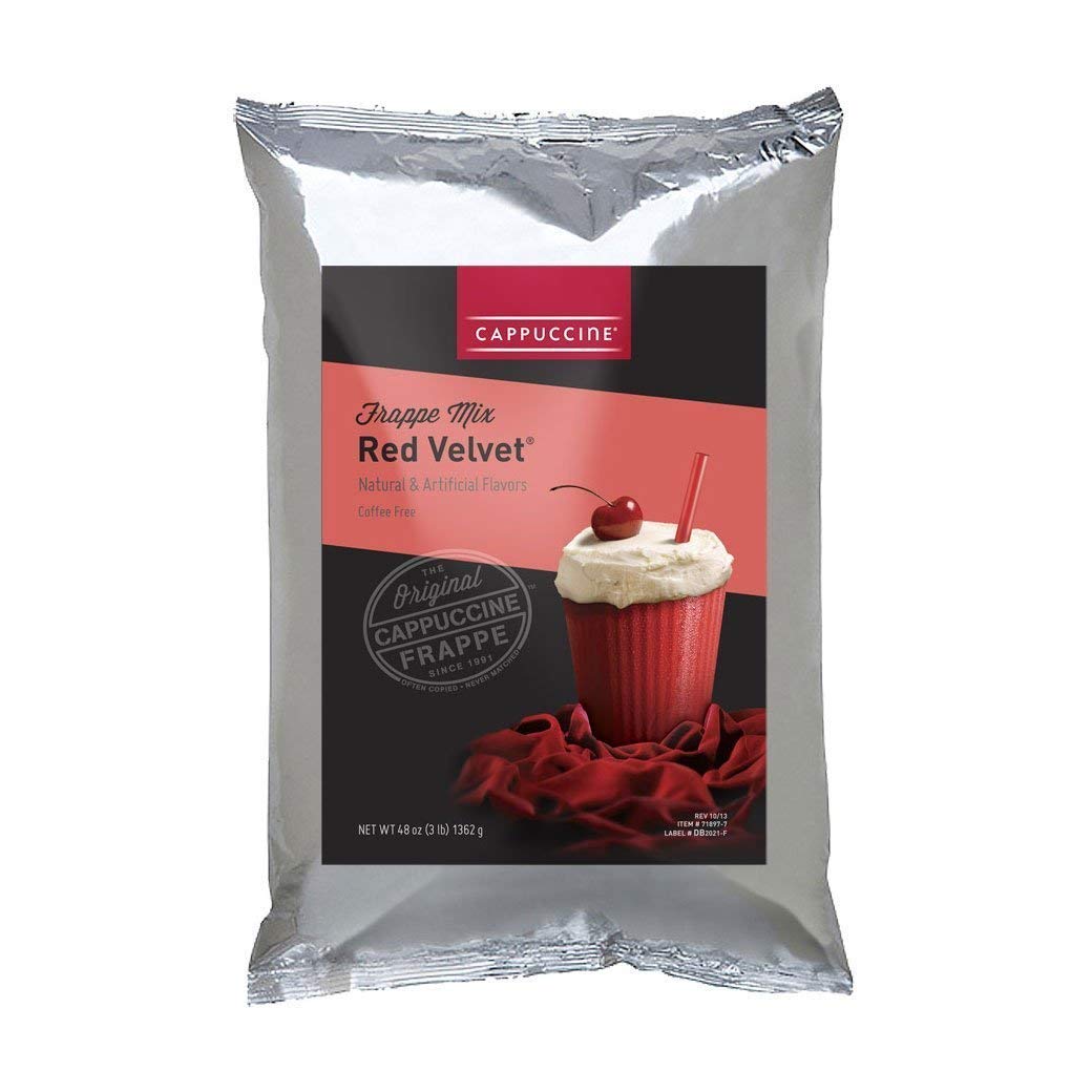 Cappuccine Red Velvet Frappe Mix - 3 lb Bag : Grocery & Gourmet Food