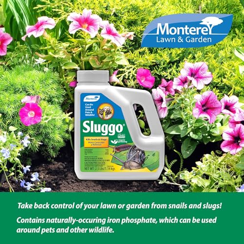 Monterey Sluggo Wildlife and Pet Friendly Snail & Slug Killer, OMRI Listed for Organic Gardening, 2.5-Pounds - Thumbnail 2