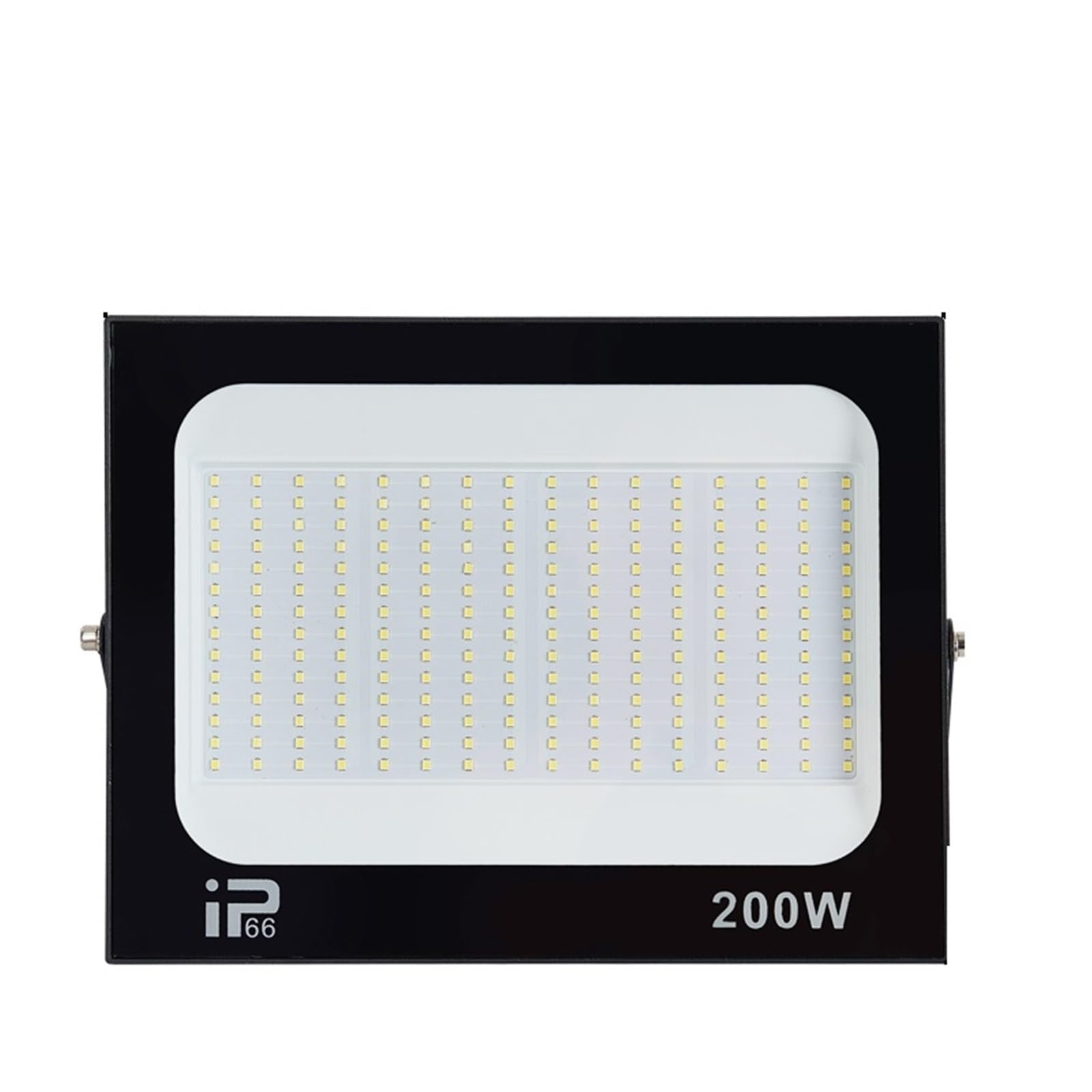 JOLIANE LED Flood Light Spotlight 100W 200W IP66 Waterproof LED Black Shell Garden Street Gate Wall Floodlights(200W)