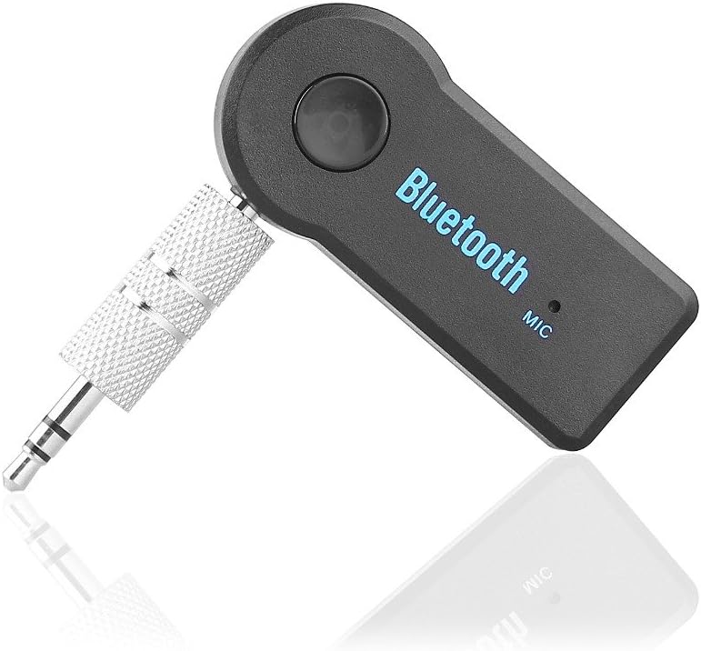 Trimanav v3.0 Car Bluetooth Device with 3.5mm Connector, Adapter Dongle, MP3 Player, Audio Receiver, USB Cable, Transmitter (Black)